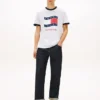 Tommy Jeans Wavy Flag Ringer T-Shirt