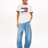 Tommy Jeans Wavy Flag Ringer T-Shirt