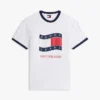 Tommy Jeans Wavy Flag Ringer T-Shirt
