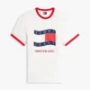 Tommy Jeans Wavy Flag Ringer T-Shirt