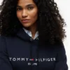 Tommy Logo Fleece-Hoodie