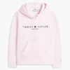 Tommy Logo Fleece-Hoodie