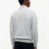 Tommy Logo Sweatshirt mit Viertelreißverschluss