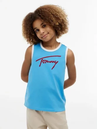 tommy logo tanktop fr kinder 1 3 330x440 - Tommy-Logo-Tanktop f&uuml;r Kinder