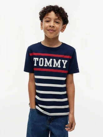 Tommy Stripe T-Shirt für Kinder