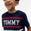 Tommy Stripe T-Shirt für Kinder