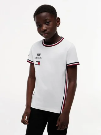 Tommy x Cadillac F1® Team Replica T-Shirt für Kinder