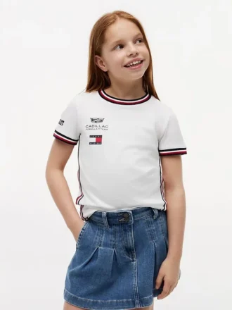 Tommy x Cadillac F1® Team Replica T-Shirt für Kinder
