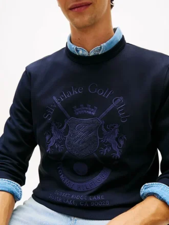 Tonal Club Logo Intechno Knit Sweatshirt Tonal Club Logo Intechno Knit Sweatshirt