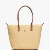 Tote-Bag aus Raffia mit Monogramm-Logo Tote-Bag aus Raffia mit Monogramm-Logo