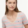V-Ausschnitt-T-Shirt „Favorite“ mit Streifen