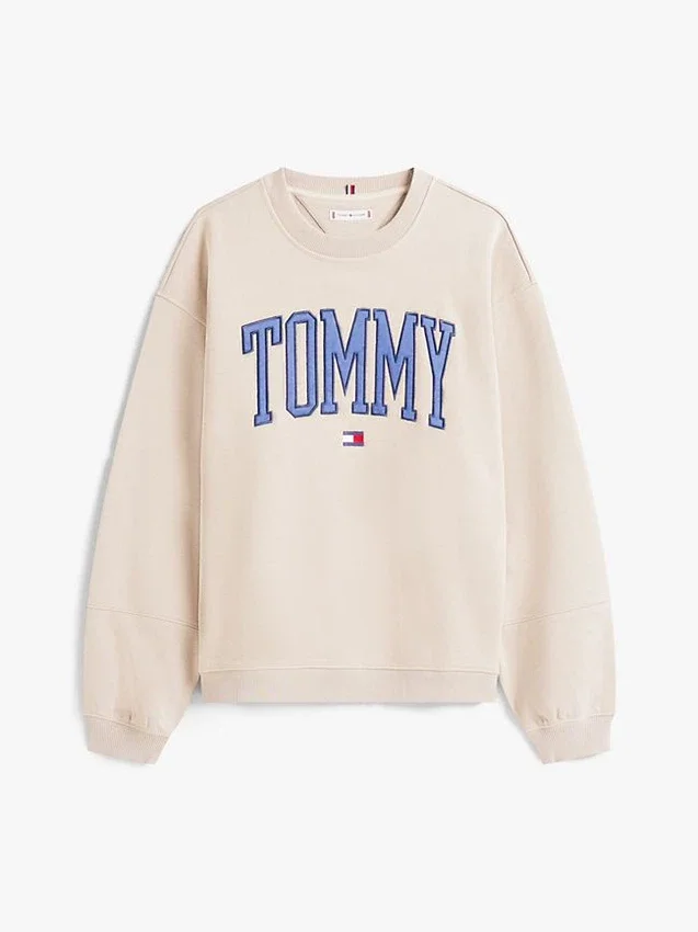Varsity Tommy Logo Rundhals-Sweatshirt Varsity Tommy Logo Rundhals-Sweatshirt
