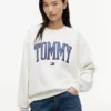 Varsity Tommy Logo Sweatshirt mit Rundhalsausschnitt