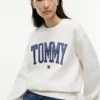 Varsity Tommy Logo Sweatshirt mit Rundhalsausschnitt