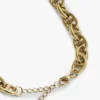 Vergoldete Halskette mit Mariner-Gliederkette Vergoldete Halskette mit Mariner-Gliederkette