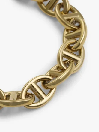 Vergoldetes Armband mit maritimen Gliederketten