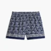 Voile-Shorts mit durchgehendem Schriftzug-Monogramm