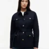 Wasserabweisende Utility-Jacke mit Gürtel Wasserabweisende Utility-Jacke mit Gürtel