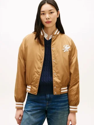 Wasserabweisende Varsity-Bomberjacke