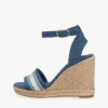 Webbing Logo Denim Wedge Espadrille Webbing Logo Denim Wedge Espadrille
