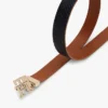 Wendbarer Ledergürtel mit Monogramm-Schnalle Wendbarer Ledergürtel mit Monogramm-Schnalle