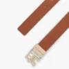 Wendbarer Ledergürtel mit Monogramm-Schnalle Wendbarer Ledergürtel mit Monogramm-Schnalle