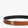 Wendbarer Ledergürtel mit Monogramm-Schnalle Wendbarer Ledergürtel mit Monogramm-Schnalle
