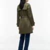 Zweireihiger Trenchcoat mit Gürtel Zweireihiger Trenchcoat mit Gürtel